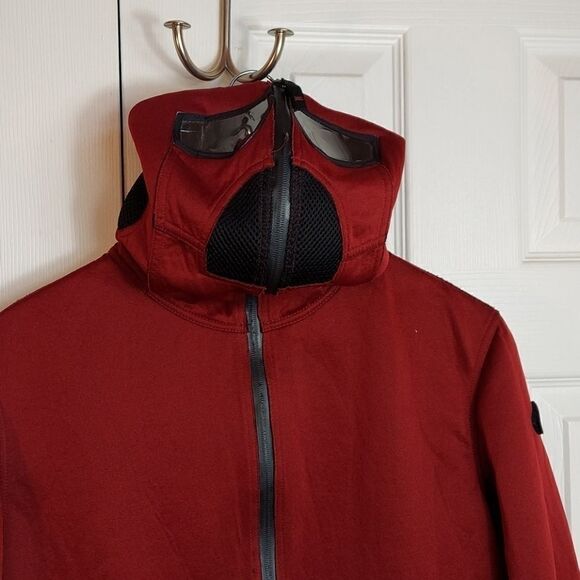 AI Riders On The Storm Red Goggle Ski Hooded Jacket - Picture 3 of 9